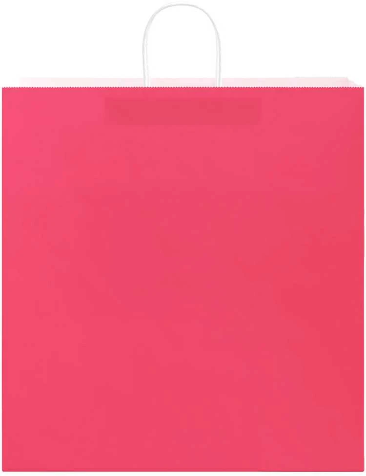 Popieriniai maišeliai 50vnt. su rankenomis, rožinis, 45x17x48cm