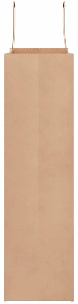 Popieriniai maišeliai, 50vnt., su rankenomis, rudos, 32x12x42cm
