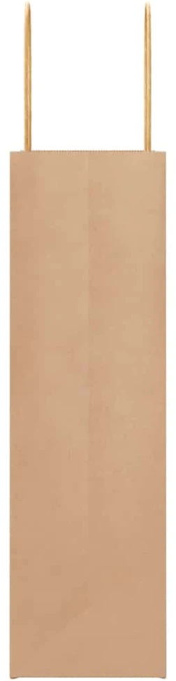 Popieriniai maišeliai, 50vnt., su rankenomis, rudos, 21x11x36cm