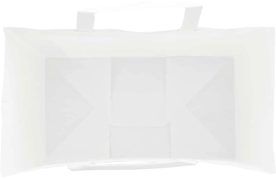 Popieriniai maišeliai, 50vnt., su rankenomis, baltas, 15x8x21cm