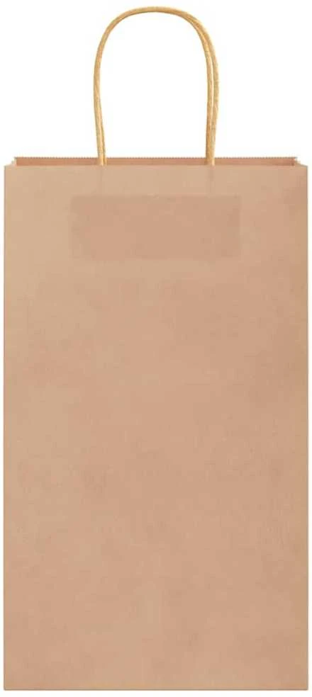Popieriniai maišeliai, 50vnt., su rankenomis, rudos, 21x11x36cm