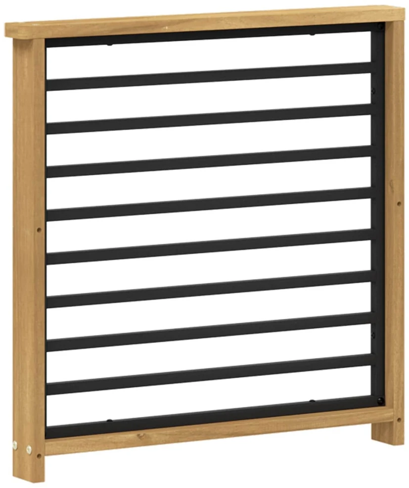 Porankiai 2 vnt. Balta 60 x 6 x 61 cm Kietos akacijos mediena