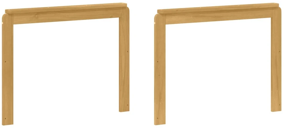 Porankiai 2 vnt. Balta 79 x 6 x 61 cm Kietos akacijos mediena
