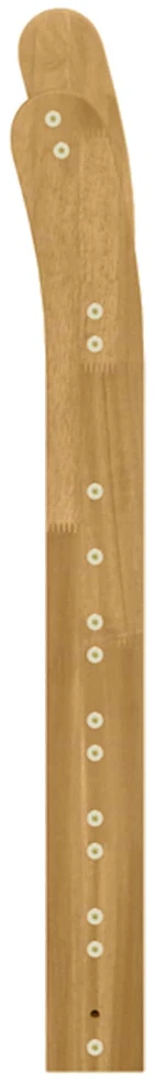 Porankiai 2 vnt. Balta 58,5 x 8 x 60 cm Kietos akacijos mediena