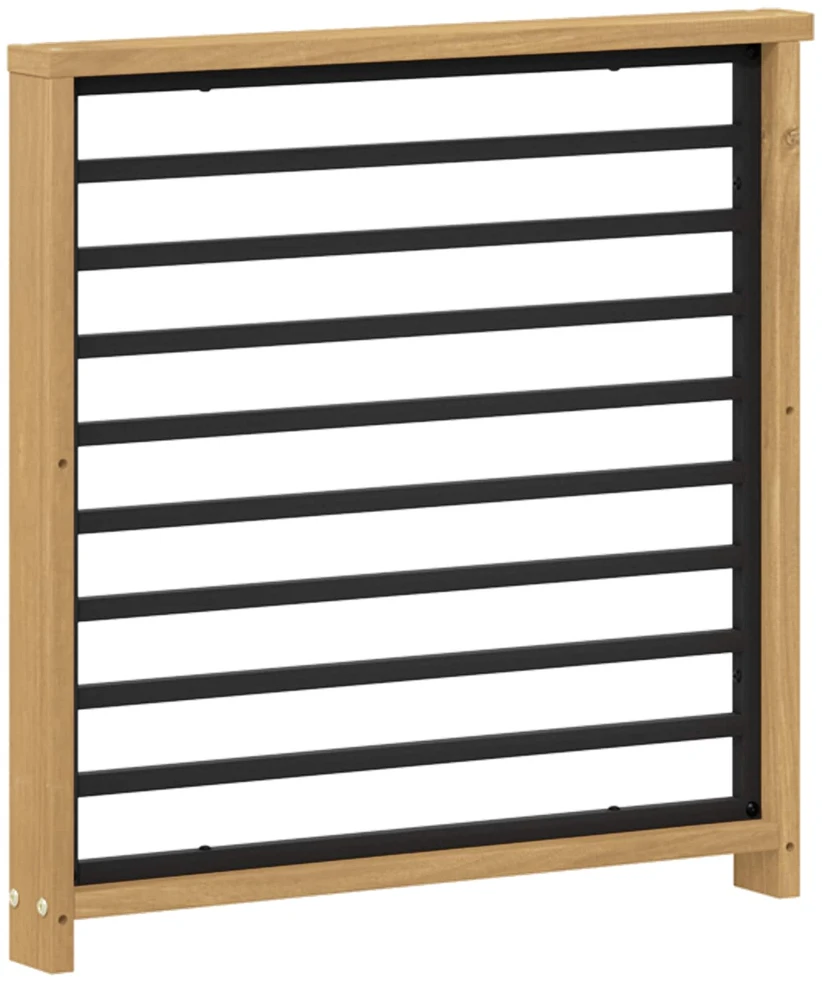 Porankiai 2 vnt. Balta 60 x 6 x 61 cm Kietos akacijos mediena