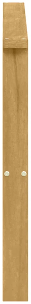 Porankiai 2 vnt. Balta 80 x 6 x 61 cm Kietos akacijos mediena