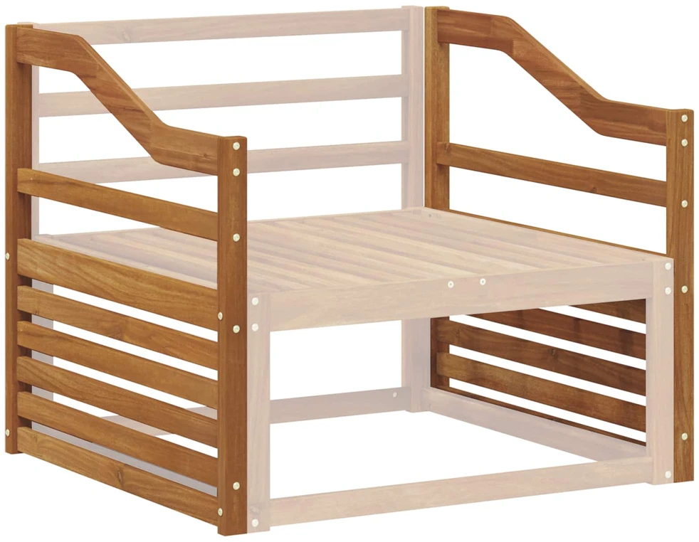 Porankiai 2 vnt. Ruda 79 x 4 x 73 cm Kietos akacijos mediena