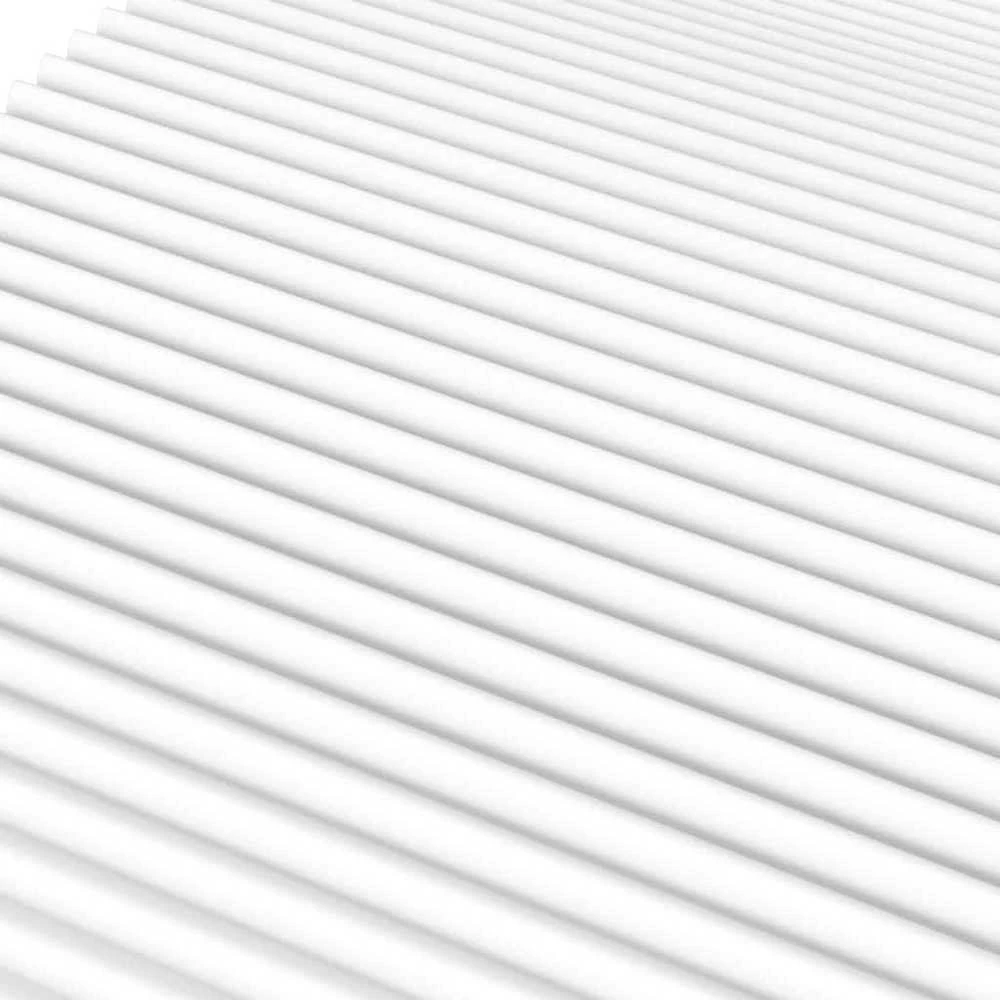 Poroloninis čiužinys, baltos spalvos, 90x220cm, H2/H3 kietumo