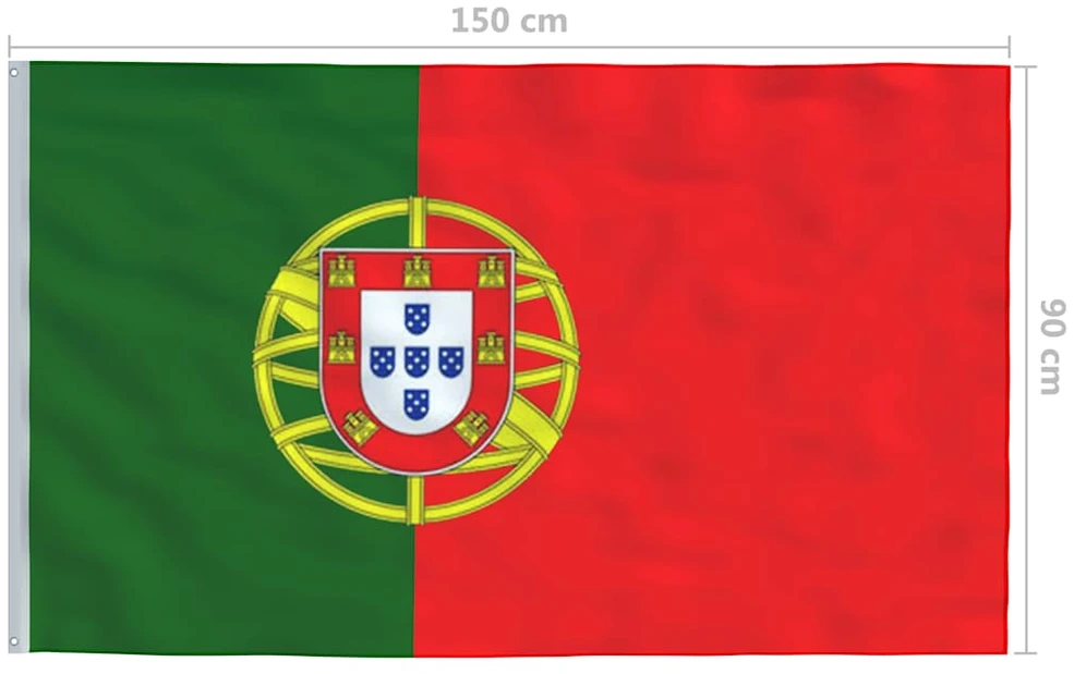 Portugalijos vėliava, 90x150cm