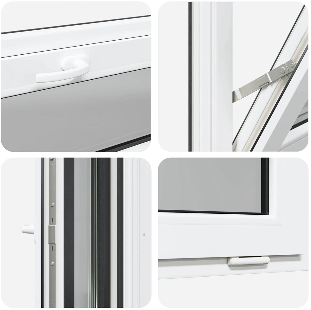 Požeminio lango RISOR 110 x 40 cm PVC ir stiklas
