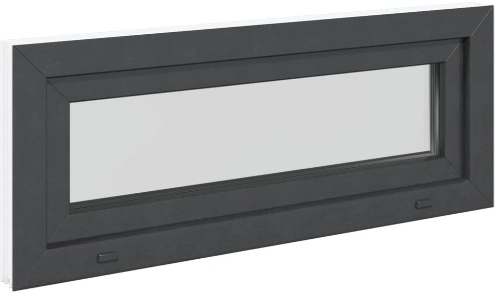 Požeminio lango RISOR 110 x 40 cm PVC ir stiklas