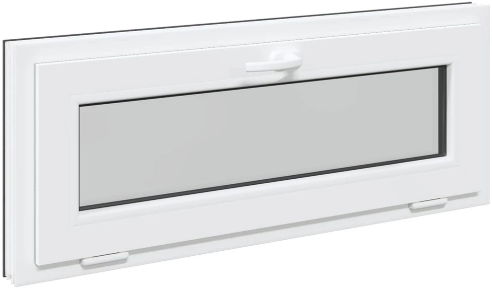 Požeminio lango RISOR 110 x 40 cm PVC ir stiklas