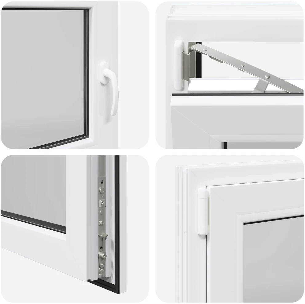 Požeminio lango RISOR 110 x 55 cm PVC ir stiklas