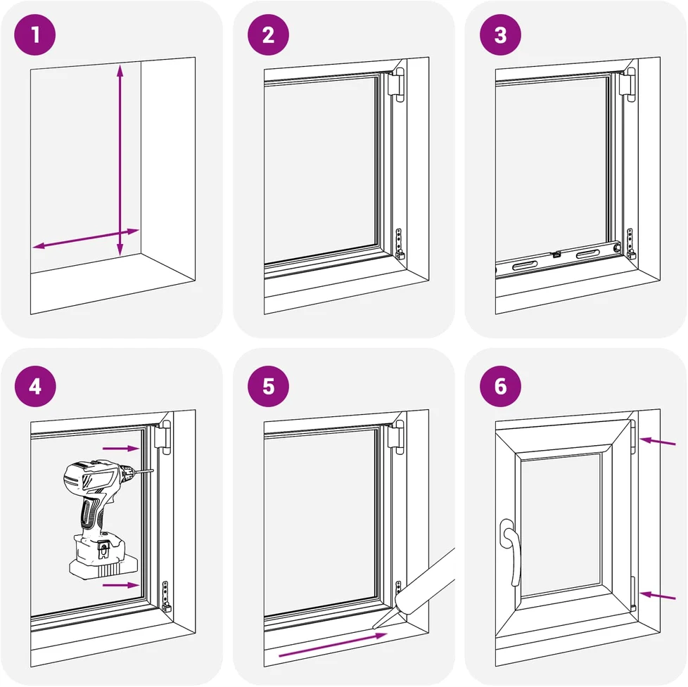 Požeminio lango RISOR 40 x 55 cm PVC ir stiklas