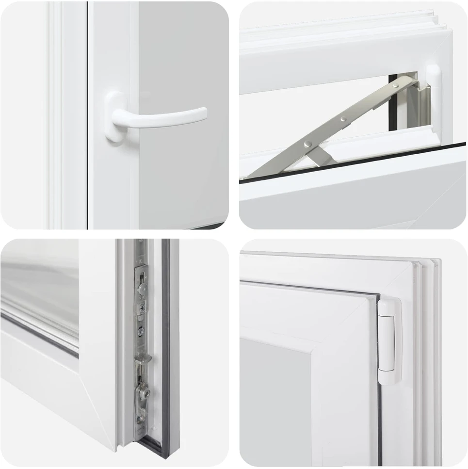 Požeminio lango RISOR 50 x 100 cm PVC ir stiklas