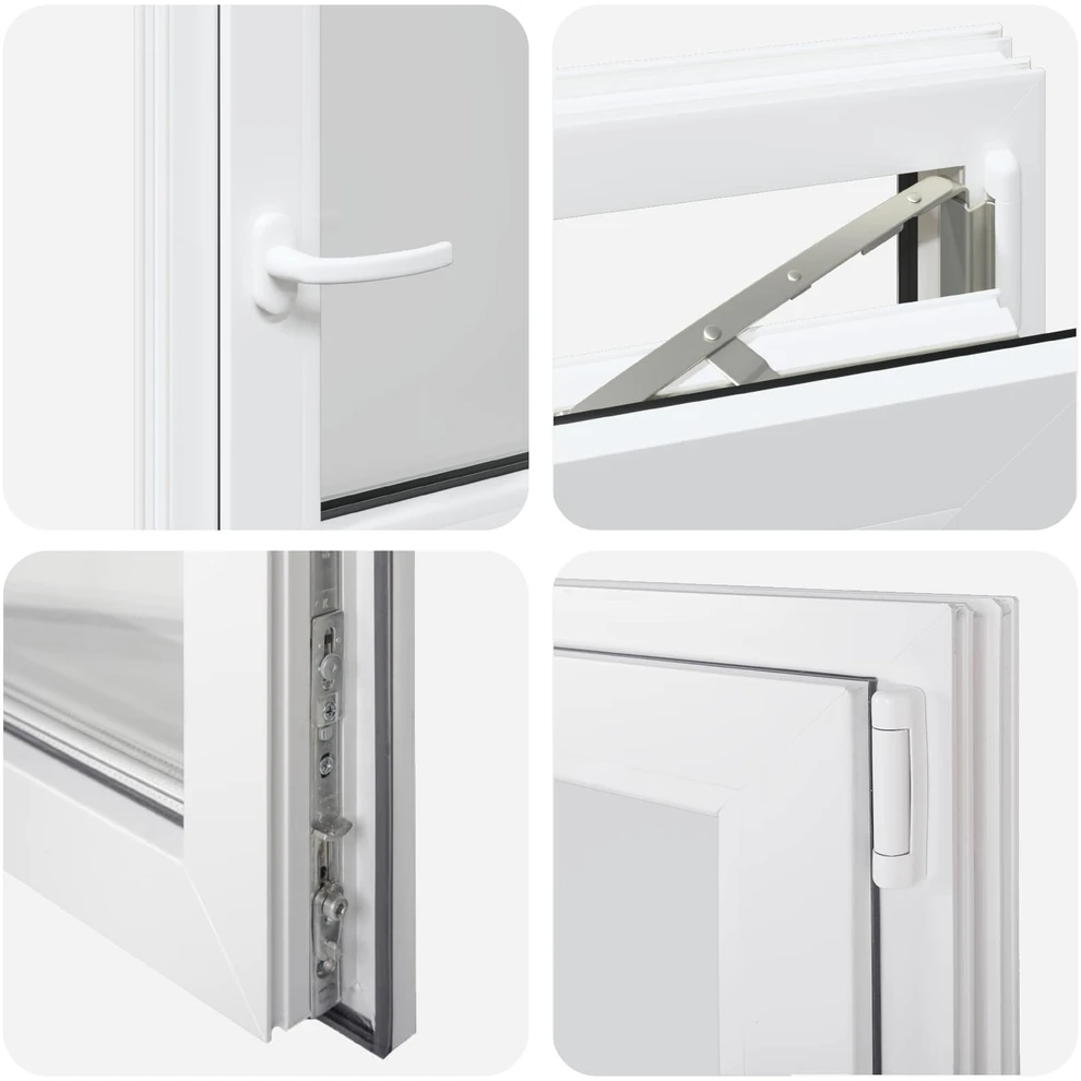 Požeminio lango RISOR 50 x 55 cm PVC ir stiklas
