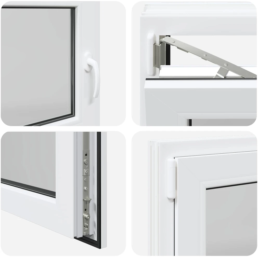 Požeminio lango RISOR 50 x 55 cm PVC ir stiklas