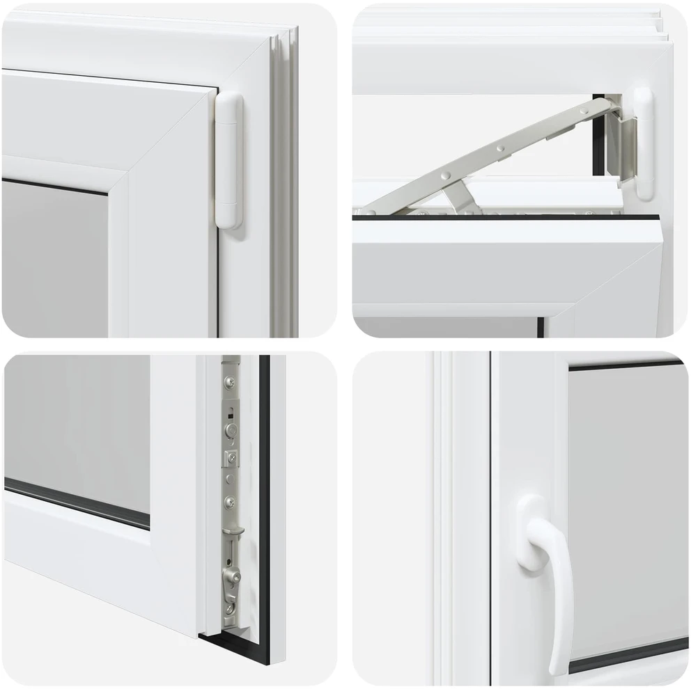 Požeminio lango RISOR 50 x 55 cm PVC ir stiklas