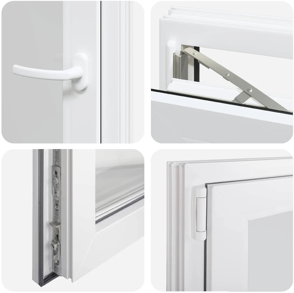 Požeminio lango RISOR 50 x 90 cm PVC ir stiklas