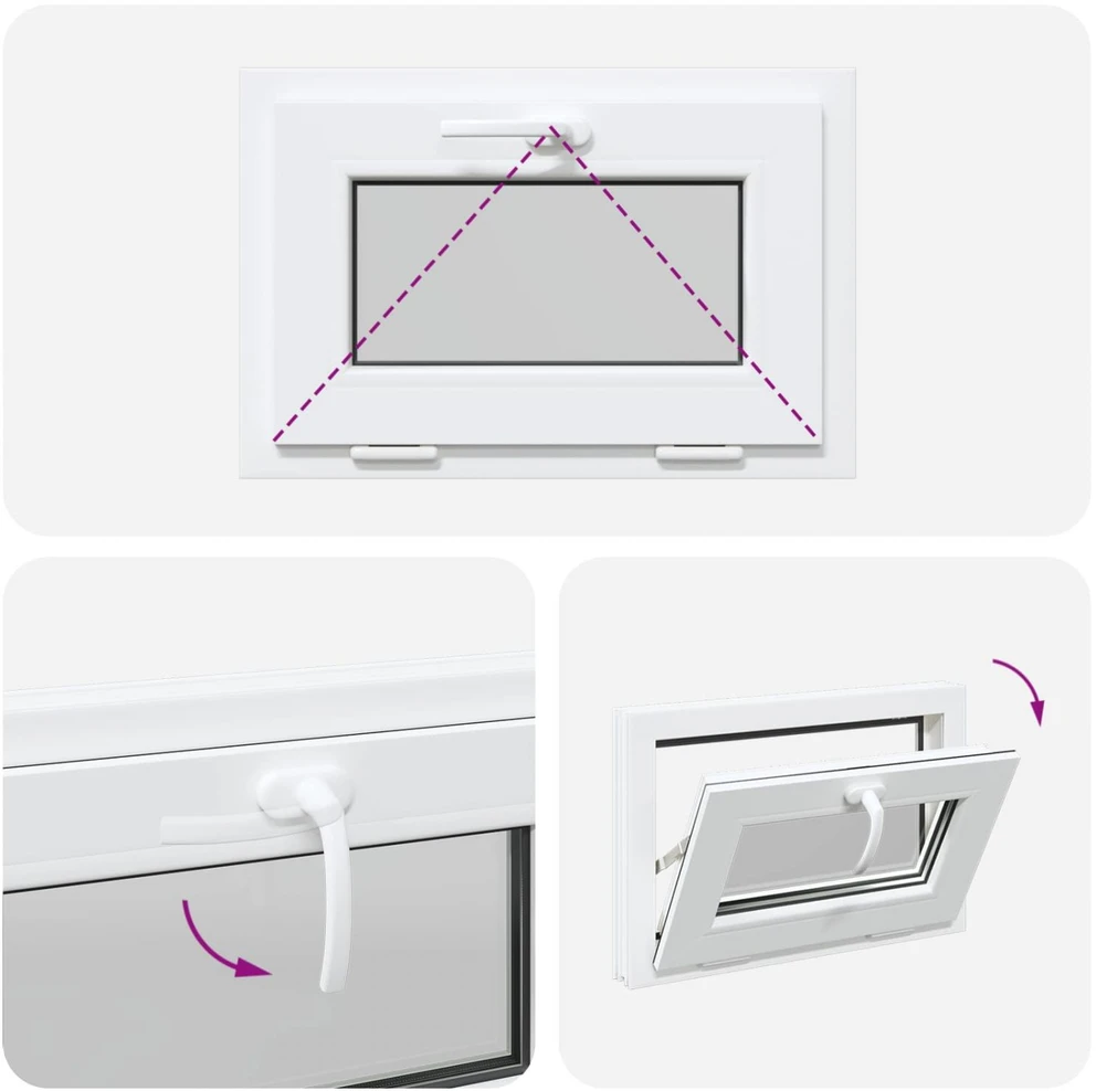Požeminio lango RISOR 60 x 40 cm PVC ir stiklas