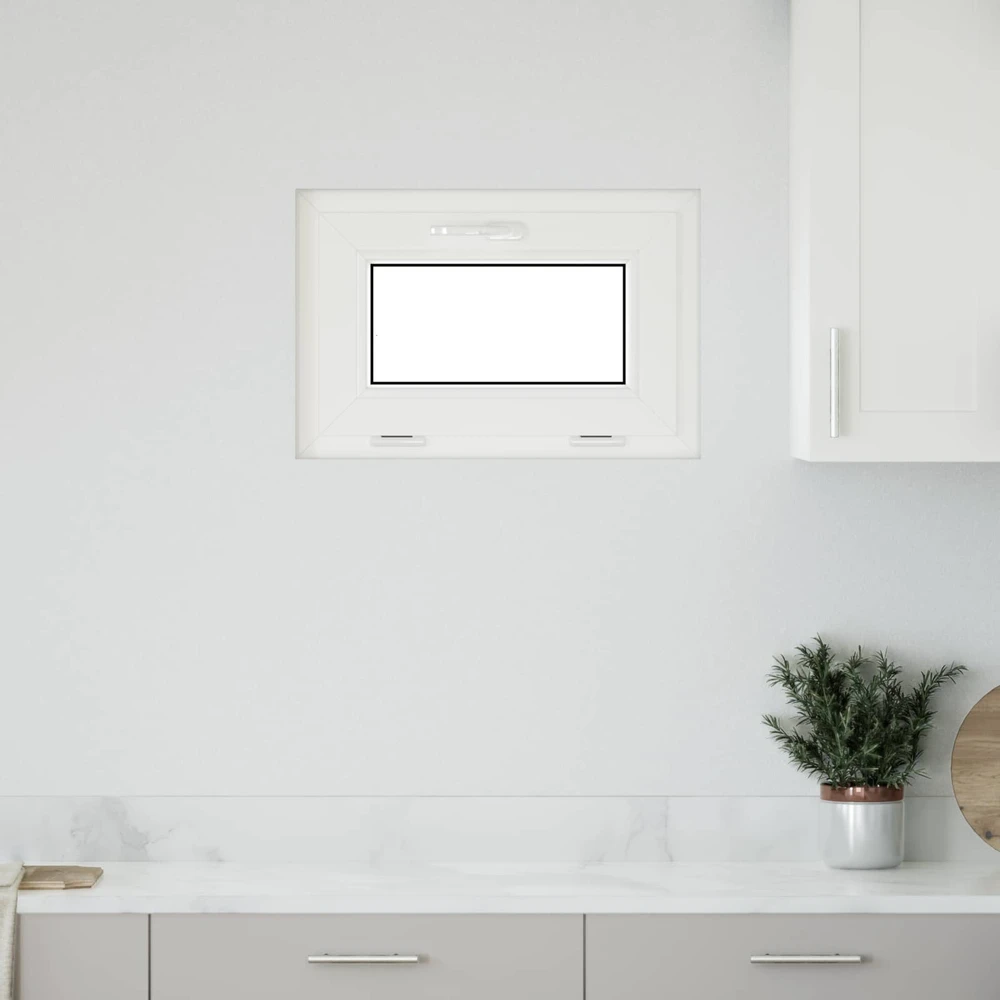 Požeminio lango RISOR 60 x 40 cm PVC ir skaidrus, lygus stiklas