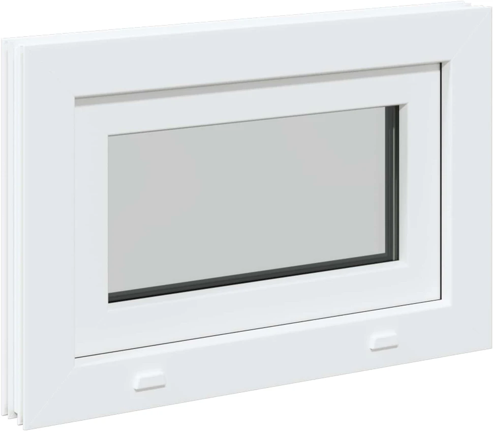 Požeminio lango RISOR 60 x 40 cm PVC ir skaidrus, lygus stiklas