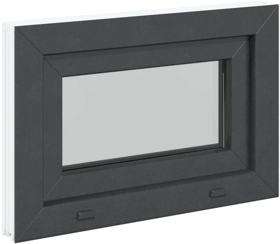 Požeminio lango RISOR 60 x 40 cm PVC ir stiklas