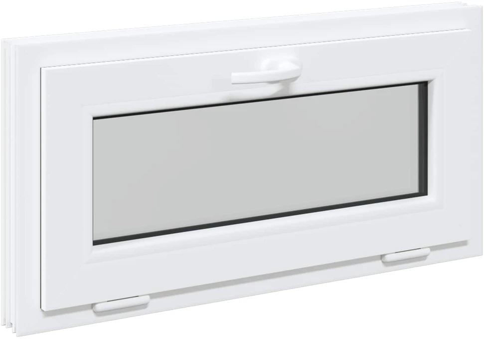 Požeminio lango RISOR 80 x 40 cm PVC ir skaidrus, lygus stiklas