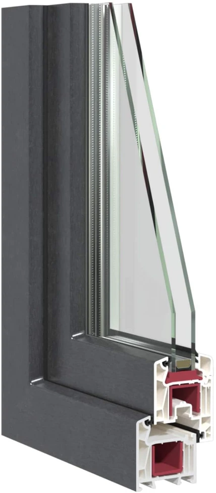 Požeminio lango RISOR 80 x 40 cm PVC ir stiklas