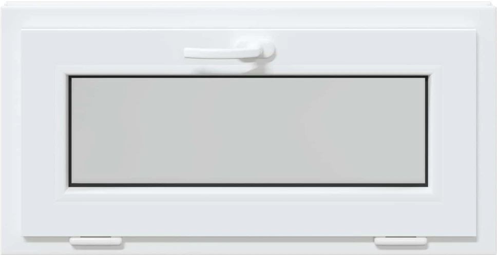 Požeminio lango RISOR 80 x 40 cm PVC ir skaidrus, lygus stiklas