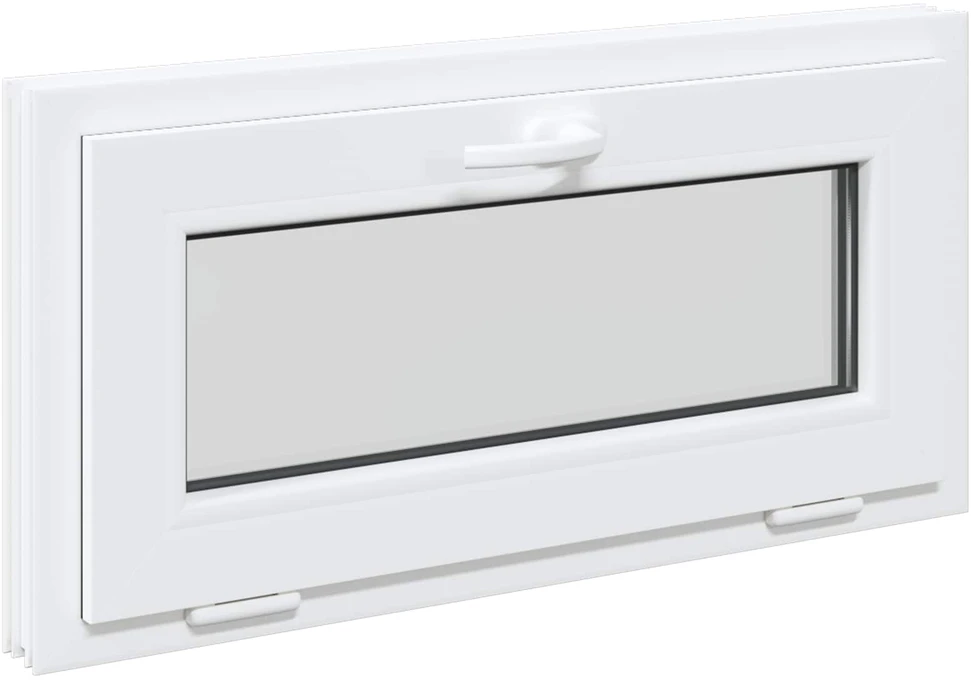Požeminio lango RISOR 80 x 40 cm PVC ir skaidrus, lygus stiklas