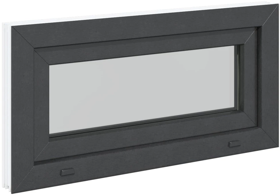 Požeminio lango RISOR 80 x 40 cm PVC ir stiklas