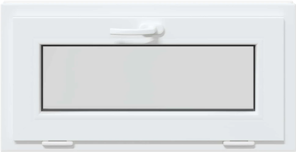 Požeminio lango RISOR 80 x 40 cm PVC ir skaidrus, lygus stiklas