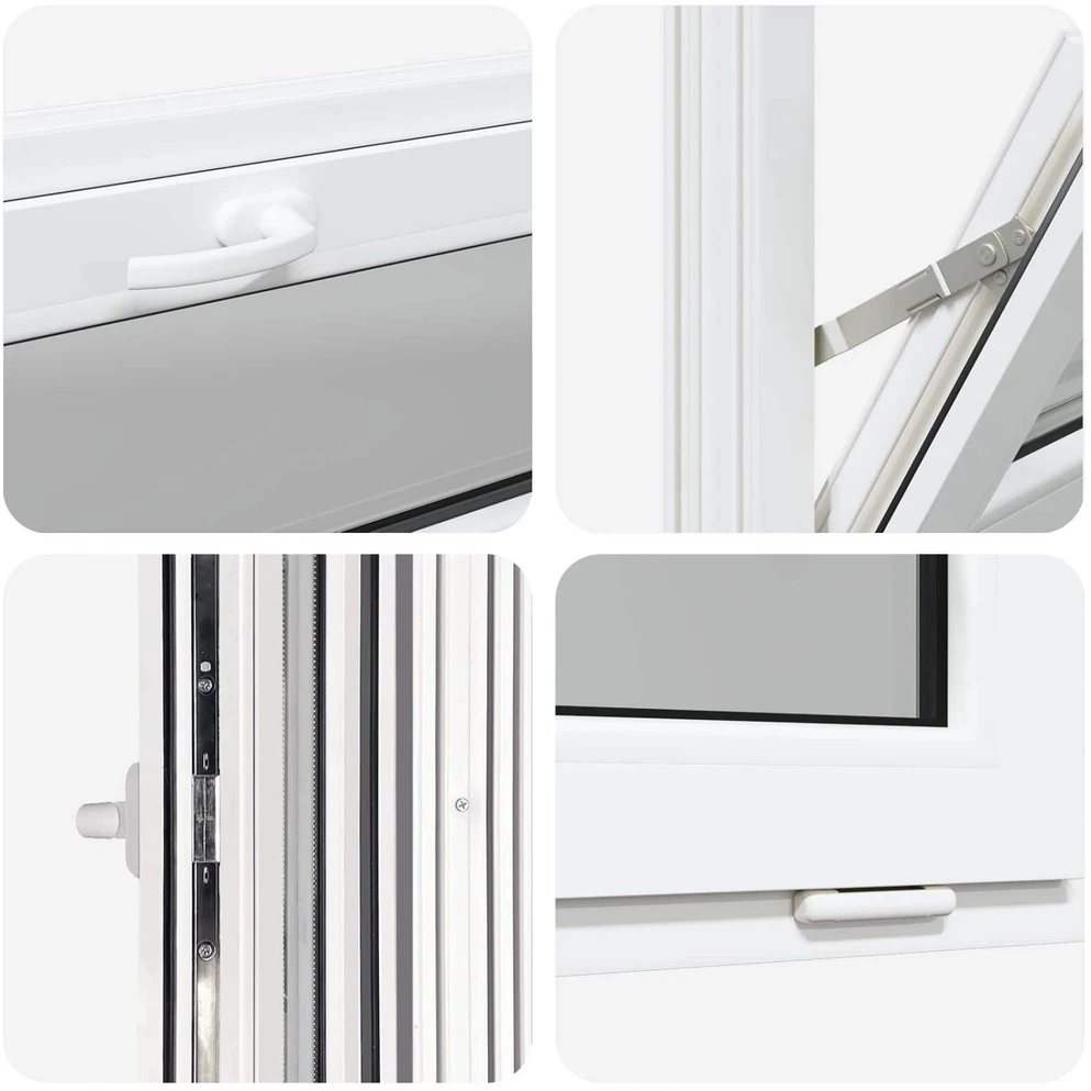 Požeminio lango RISOR 80 x 40 cm PVC ir stiklas