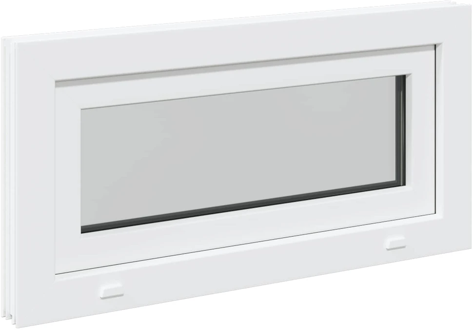 Požeminio lango RISOR 80 x 40 cm PVC ir skaidrus, lygus stiklas