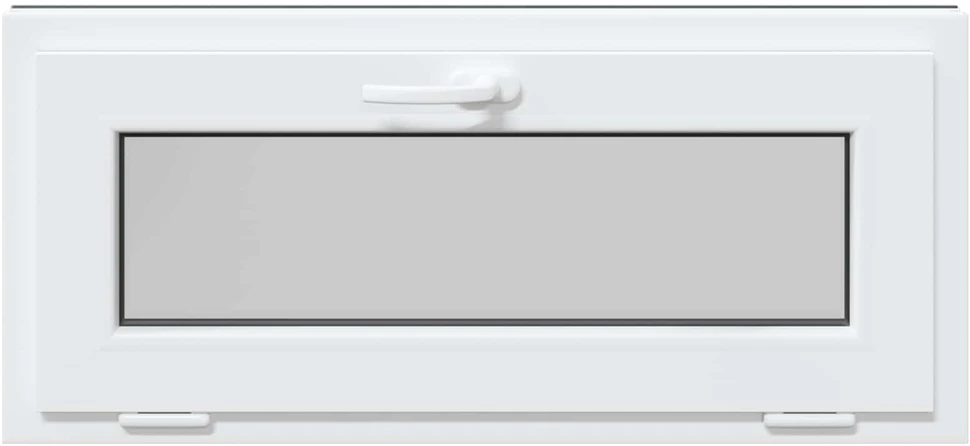 Požeminio lango RISOR 90 x 40 cm PVC ir skaidrus, lygus stiklas