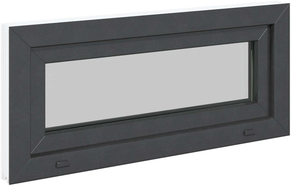 Požeminio lango RISOR 90 x 40 cm PVC ir skaidrus, lygus stiklas