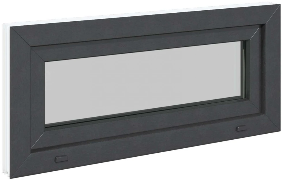 Požeminio lango RISOR 90 x 40 cm PVC ir stiklas