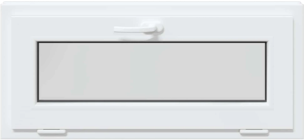 Požeminio lango RISOR 90 x 40 cm PVC ir skaidrus, lygus stiklas