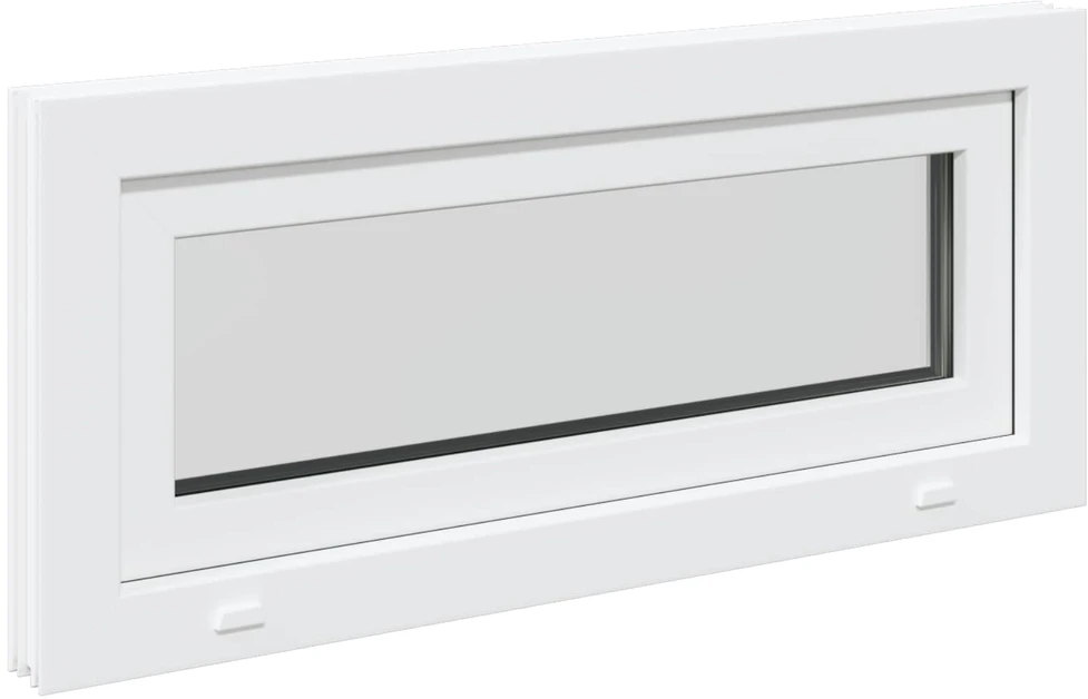 Požeminio lango RISOR 90 x 40 cm PVC ir skaidrus, lygus stiklas