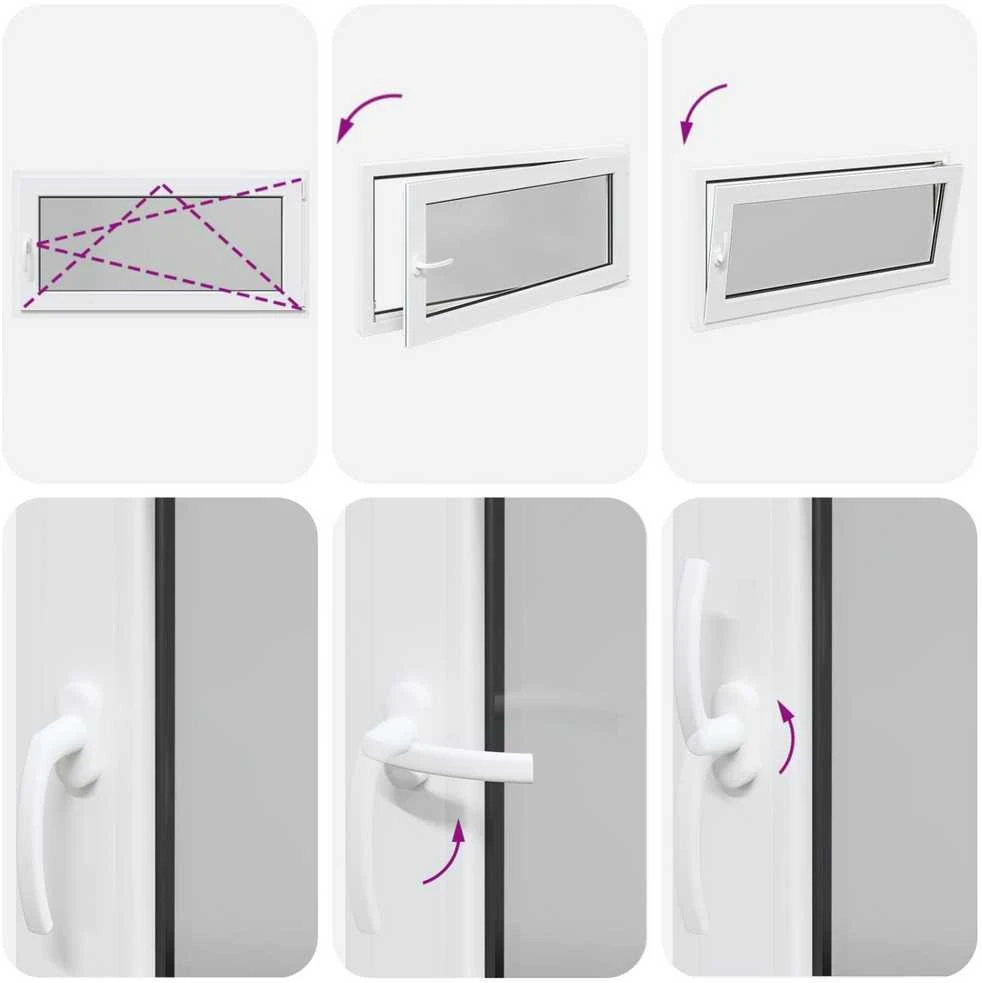 Pasukamas ir atveriamas rūsyje langas RISOR 120 x 60 cm