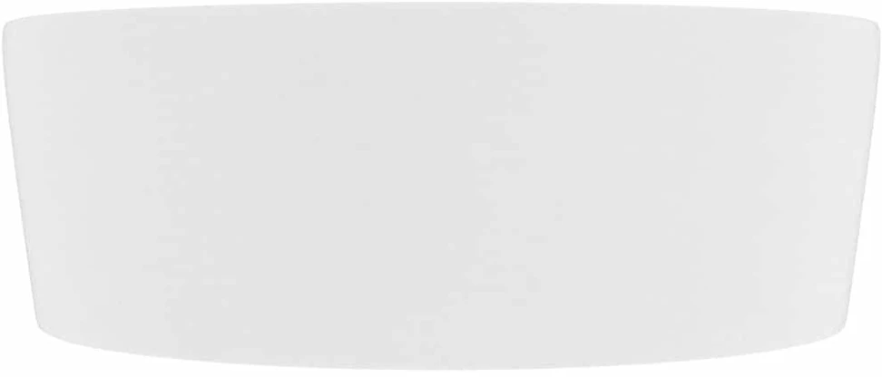 Prabangus praustuvas, matinis baltas, 36x13cm, keramika