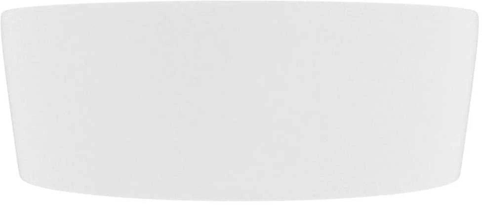 Prabangus praustuvas, matinis baltas, 36x13cm, keramika