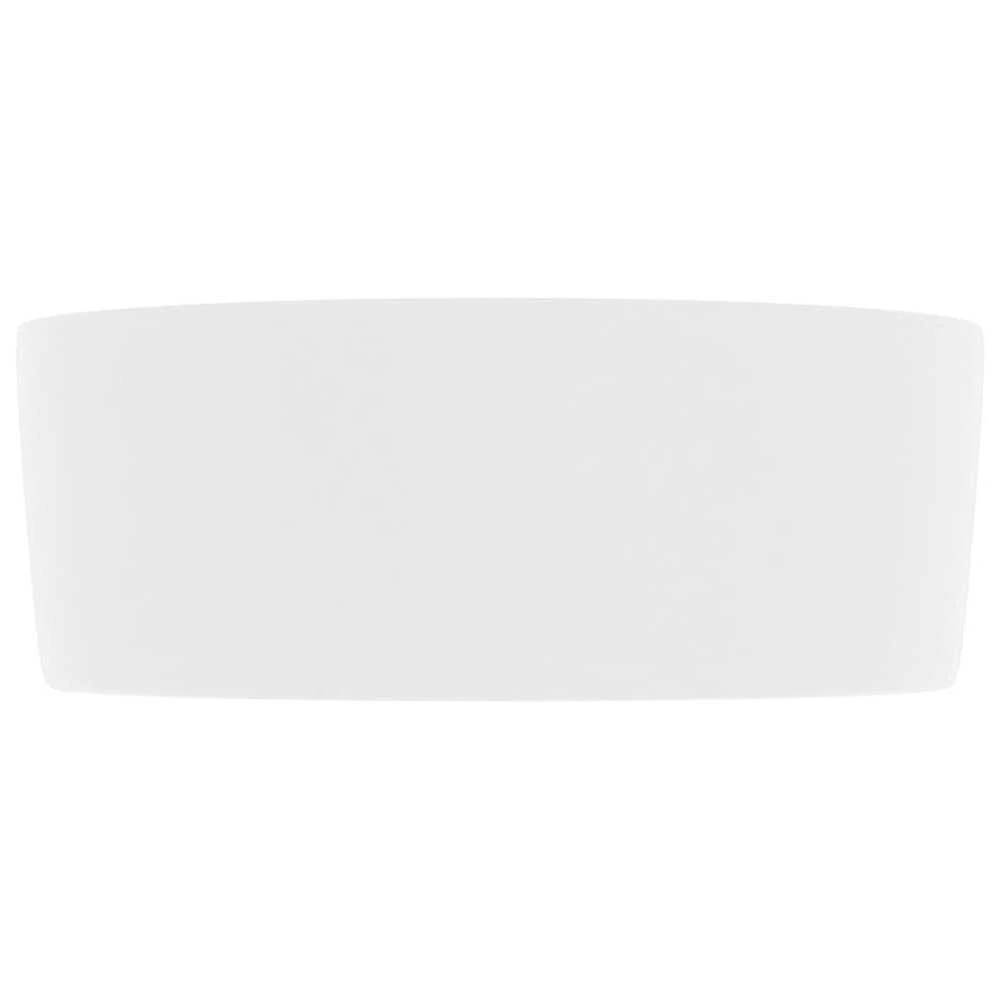 Prabangus praustuvas, matinis baltas, 40x15cm, keramika