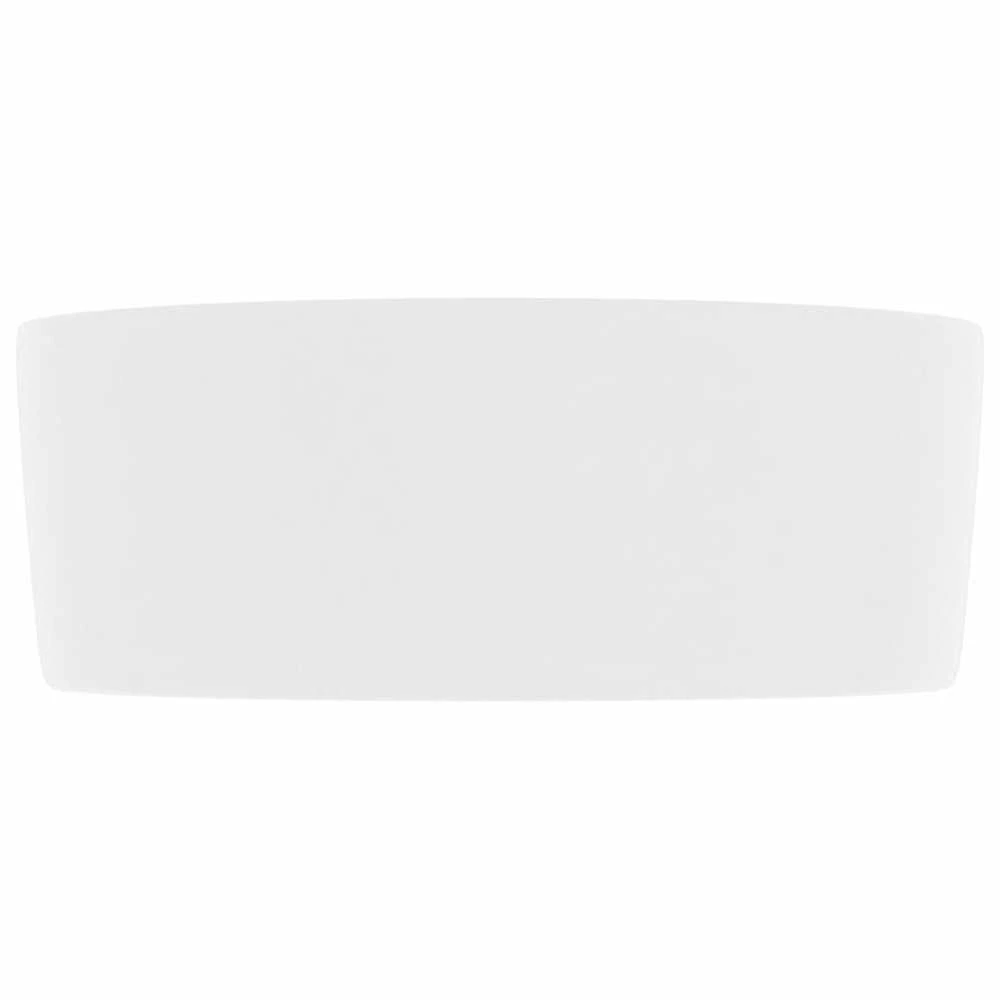 Prabangus praustuvas, matinis baltas, 40x15cm, keramika
