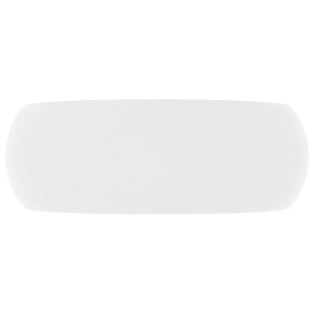 Prabangus praustuvas, matinis baltas, 40x15cm, keramika