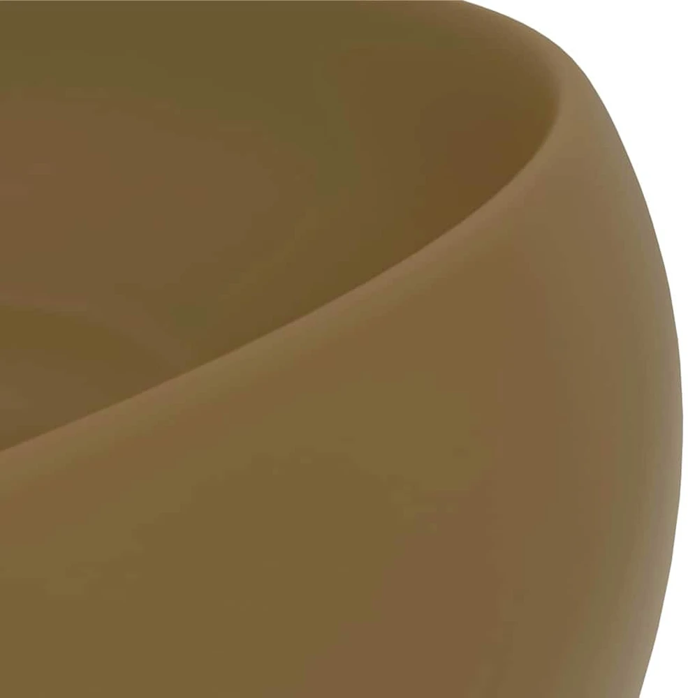 Prabangus praustuvas, matinis kreminis, 40x15cm, keramika