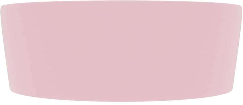 Prabangus praustuvas, matinis rožinis, 36x13cm, keramika