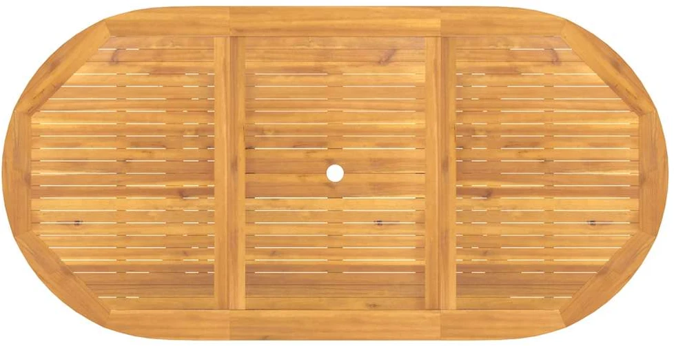 Prailginamas sodo stalas, 110–160x80x75, tikmedžio masyvas