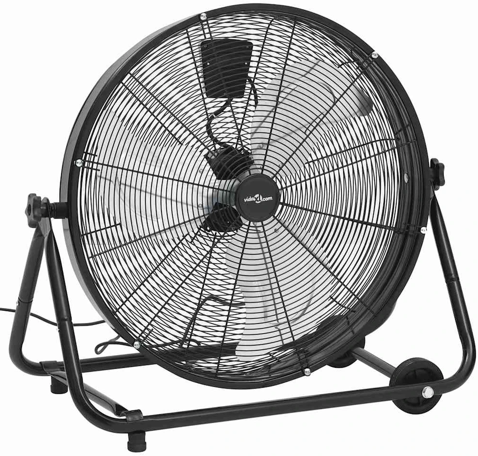Pramoninis ventiliatorius, juodas, 60cm, 172,5W, būgno formos